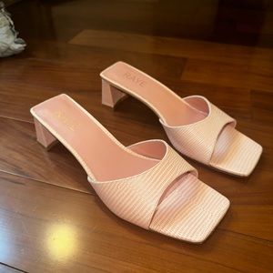 Raye heels - worn once - don’t fit!